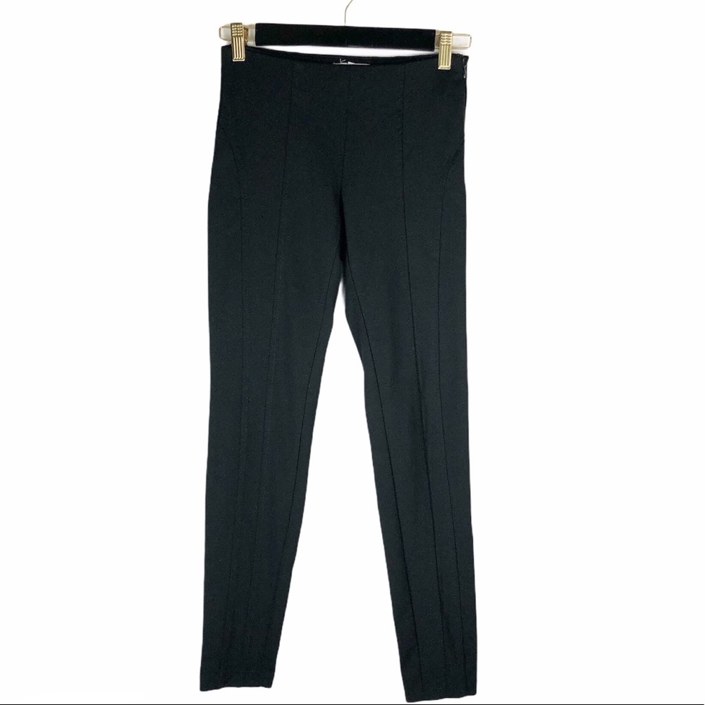 New York & company black ponte leggings pants